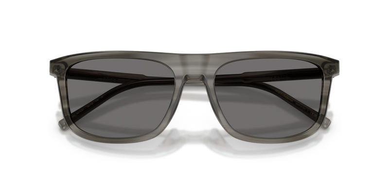 Dolce & Gabbana DG4542 in Grey On Striped Grey / Dark Grey Polarized (347981) - Side View
