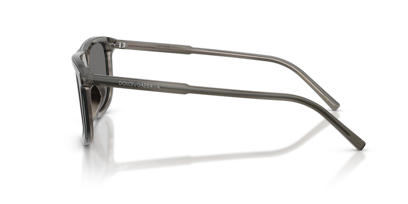 Dolce & Gabbana DG4542 in Grey On Striped Grey / Dark Grey Polarized (347981) - Back View