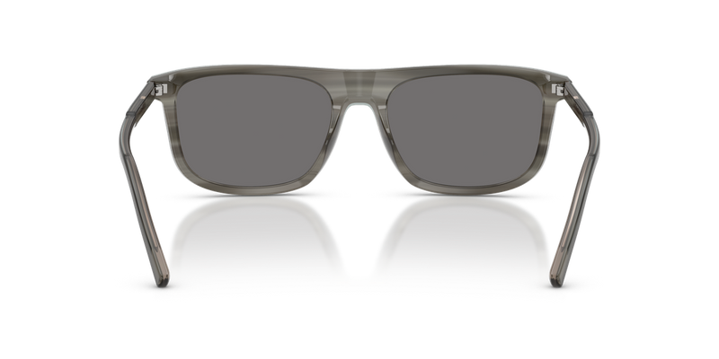 Dolce & Gabbana DG4542 in Grey On Striped Grey / Dark Grey Polarized (347981) - Temple Detail