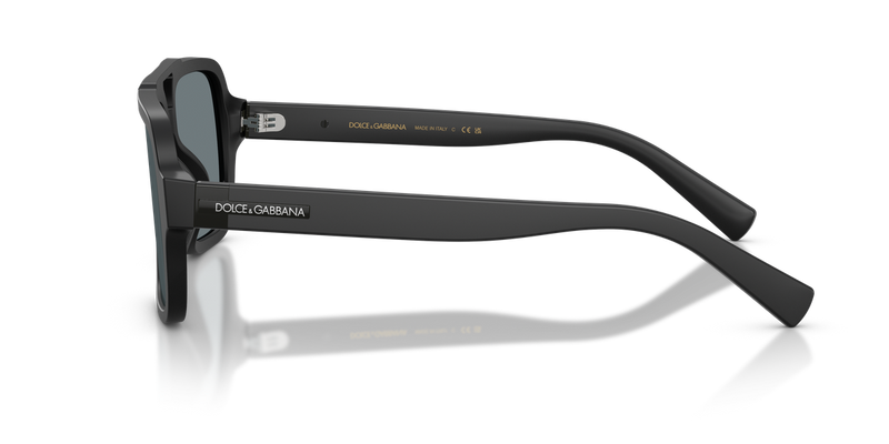 Dolce & Gabbana DG4544 in Matte Black / Grey Mirror Black (25256G) - Back View