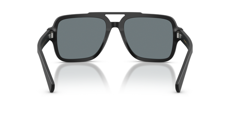 Dolce & Gabbana DG4544 in Matte Black / Grey Mirror Black (25256G) - Temple Detail