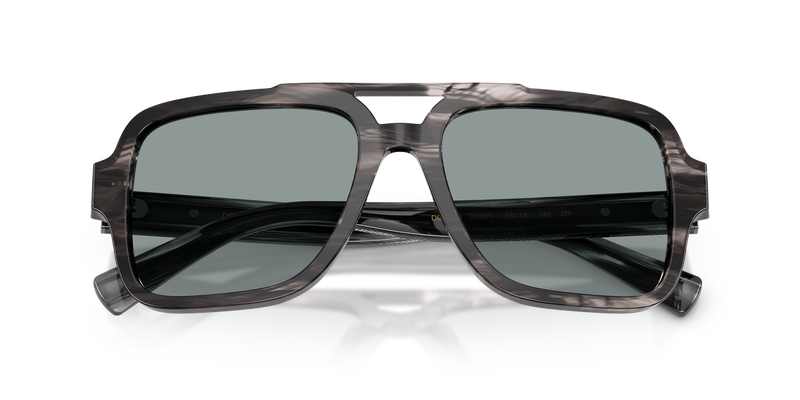 Dolce & Gabbana DG4544 in Striped Grey / Dark Grey (3440/1) - Alternate View