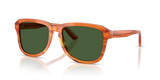 Transparent Camel On Striped Ginger / Dark Green Polarized (34839A)