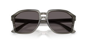 Transparent Grey On Striped Grey / Black Smoke (347987)