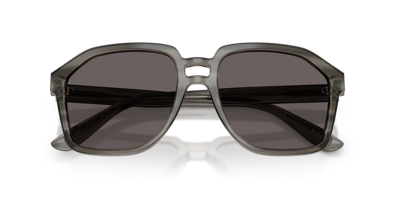 Dolce & Gabbana DG4568 in Transparent Grey On Striped Grey - Side View