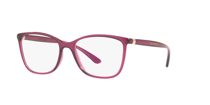Dolce & Gabbana DG5026 in Transparent Dark Cherry / Demo Lens (1754) - Alternate View