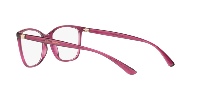 Dolce & Gabbana DG5026 in Transparent Dark Cherry / Demo Lens (1754) - Alternate View