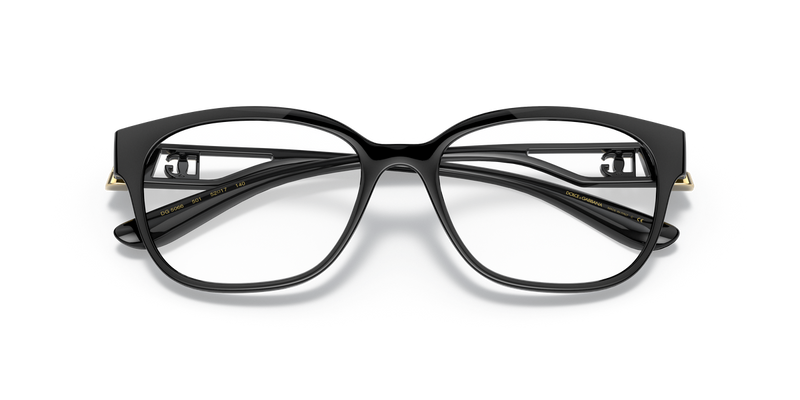 Dolce & Gabbana DG5066 in Black / Demo Lens (501) - Side View