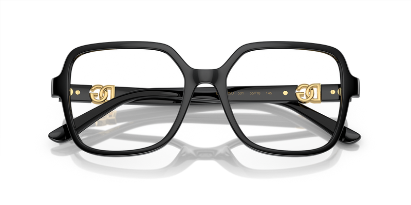Dolce & Gabbana DG5105U in Black / Demo Lens (501) - Side View
