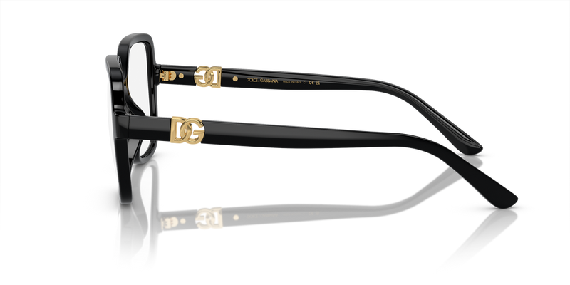 Dolce & Gabbana DG5105U in Black / Demo Lens (501) - Back View