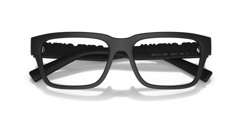 Dolce & Gabbana DG5112 in Matte Black / Demo Lens (2525) - Side View