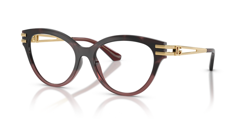 Dolce & Gabbana DG5116 in Burgundy Havana Gradient - Alternate View