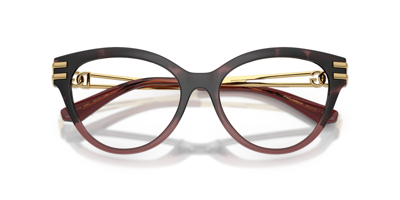 Dolce & Gabbana DG5116 in Burgundy Havana Gradient - Alternate View