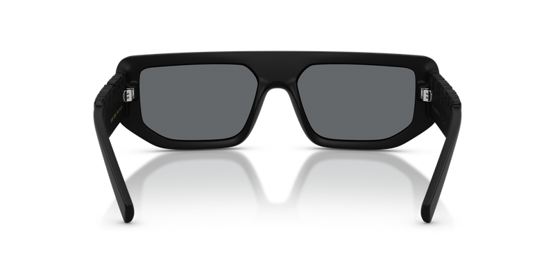 Dolce & Gabbana DG6203 in Matte Black / Light Grey Mirror Black (25256G) - Temple Detail
