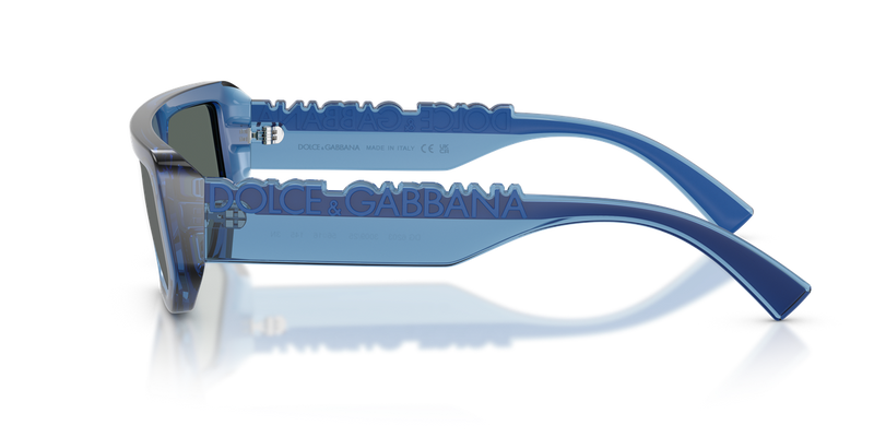 Dolce & Gabbana DG6203 in Transparent Blue / Dark Grey Ar Blue (300925) - Alternate View