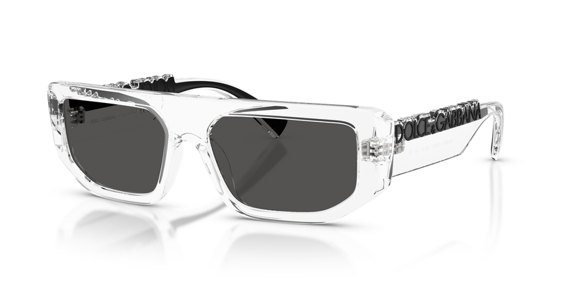 Dolce & Gabbana DG6203 in Crystal / Dark Grey (313387) - Alternate View