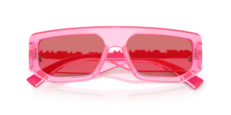 Dolce & Gabbana DG6203 in Transparent Pink / Red (314875) - Alternate View