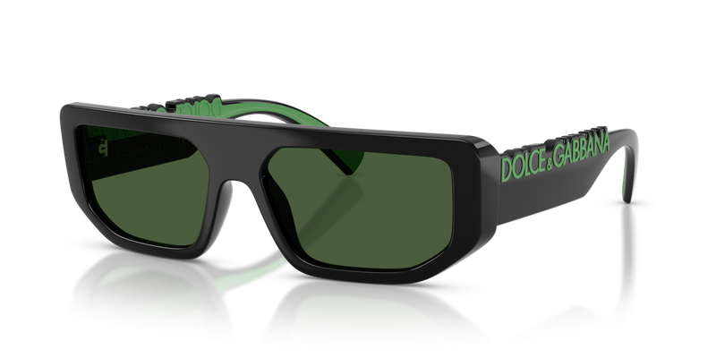 Dolce & Gabbana DG6203 in Black / Dark Green (501/71) - Alternate View