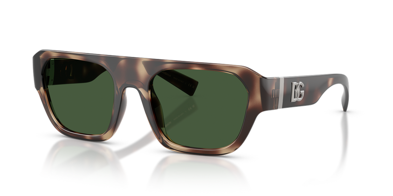 Dolce & Gabbana DG6206 in Brown Havana / Dark Green (344482) - Alternate View