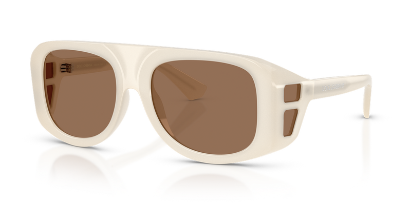 Dolce & Gabbana DG6208 in Opal Milk / Dark Brown (303973) - Front View