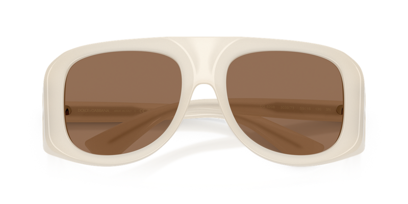 Dolce & Gabbana DG6208 in Opal Milk / Dark Brown (303973) - Side View