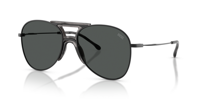 Diesel DL1022T in Black Matte - Front View