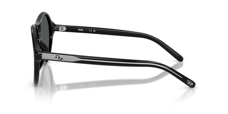 Diesel DL2013U in Solid Black (200187) - Back View