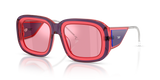 Pink Transparent / Pink Mirror Internal Silver (204930)