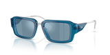 Transparent Blue / Light Blue Mirror Silver (20511U)