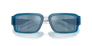 Transparent Blue / Light Blue Mirror Silver (20511U)