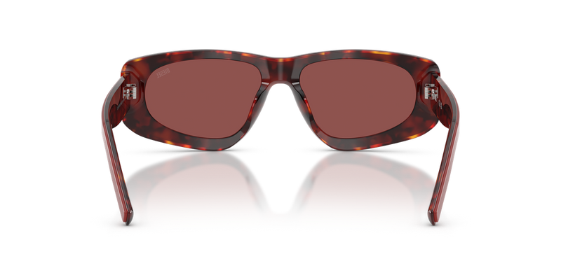 Diesel DL2021U in Top Red/Tartaruga Red - Temple Detail
