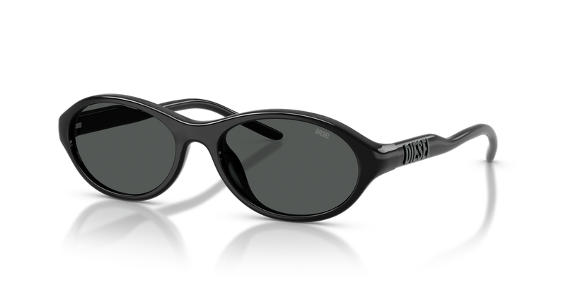 Diesel DL3024U in Solid Black - Front View