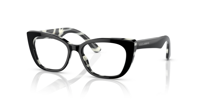 Dolce & Gabbana Kids 0DX3357 in Black On Zebra - Alternate View