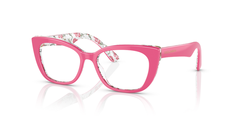 Dolce & Gabbana Kids 0DX3357 in Pink On Pink Flowers - Alternate View