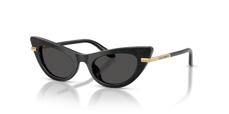Dolce & Gabbana Kids 0DX4008 in Glitter Black - Front View
