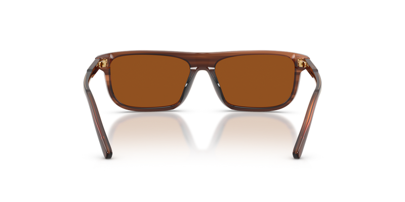 Dolce & Gabbana Kids 0DX4009 in Transparent Brown/Striped Brown - Temple Detail