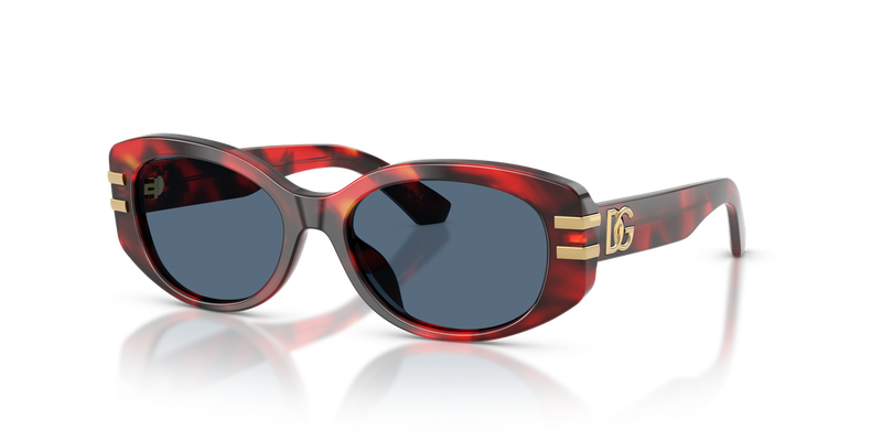 Dolce & Gabbana Kids DX4014 in Red Havana - Front View