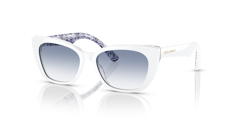 Dolce & Gabbana Kids 0DX4427 in White On Blue Maiolica - Alternate View