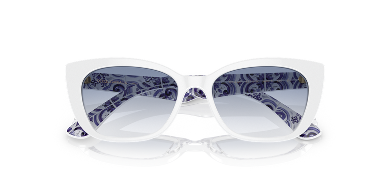 Dolce & Gabbana Kids 0DX4427 in White On Blue Maiolica - Alternate View