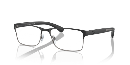 Emporio Armani EA1052 - Rubber Black & Gunmetal / Demo Lens (3094)