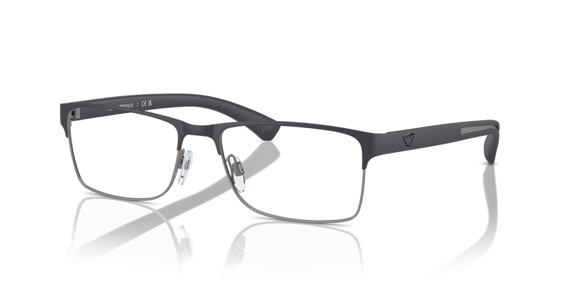 Emporio Armani EA1052 in Rubber Blue & Gunmetal / Demo Lens (3155) - Alternate View