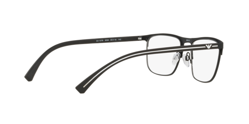 Emporio Armani EA1079 in Rubber Black - Temple Detail