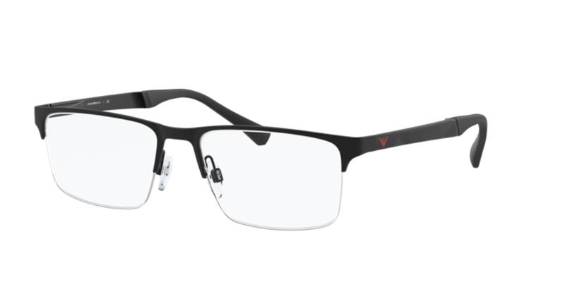 Emporio Armani EA1110D in Rubber Black - Front View