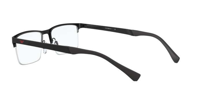 Emporio Armani EA1110D in Rubber Black / Demo Lens (3175) - Side View