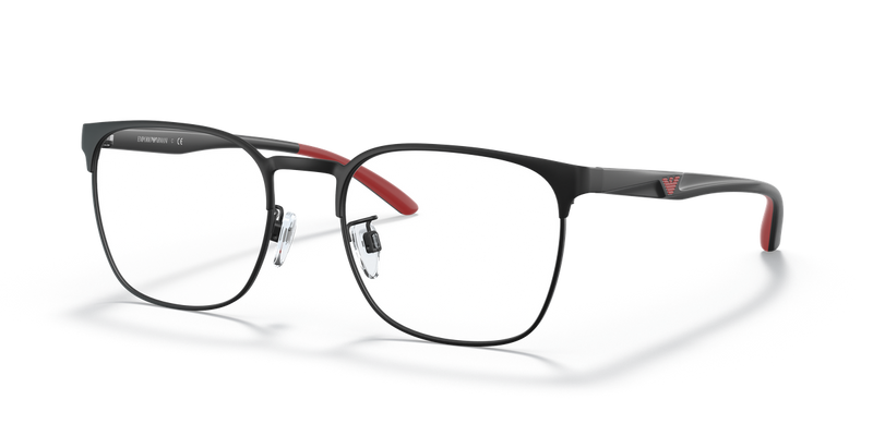 Emporio Armani EA1135D in Matte Black / Demo Lens (3001) - Front View