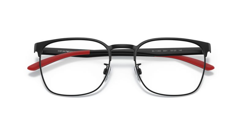 Emporio Armani EA1135D in Matte Black / Demo Lens (3001) - Side View