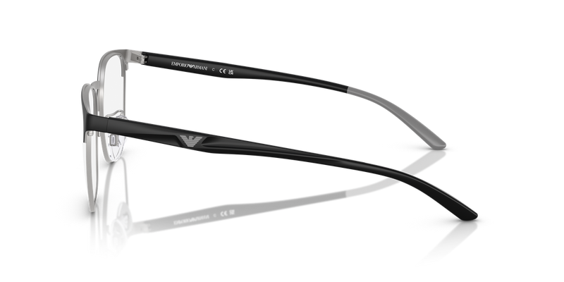 Emporio Armani EA1135D in Matte Black/Matte Silver / Demo Lens (3051) - Alternate View