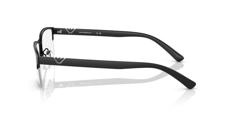 Emporio Armani EA1138 in Matte Black / Demo Lens (3001) - Back View