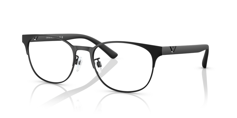 Emporio Armani EA1139 in Matte Black / Demo Lens (3001) - Front View