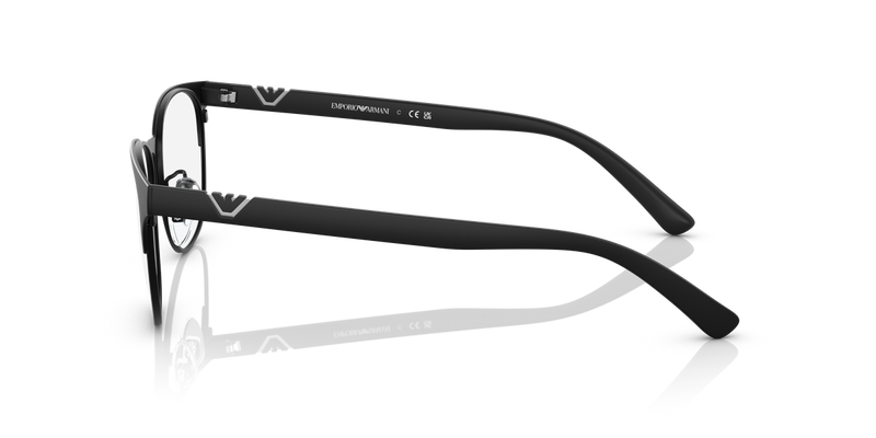 Emporio Armani EA1139 in Matte Black / Demo Lens (3001) - Side View